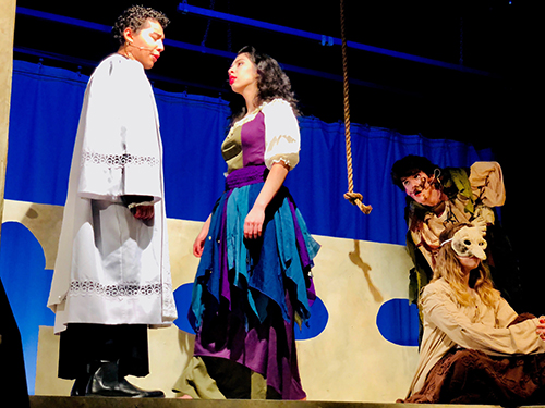 Annandale High School students perform The Hunchback of Notre Dame. 